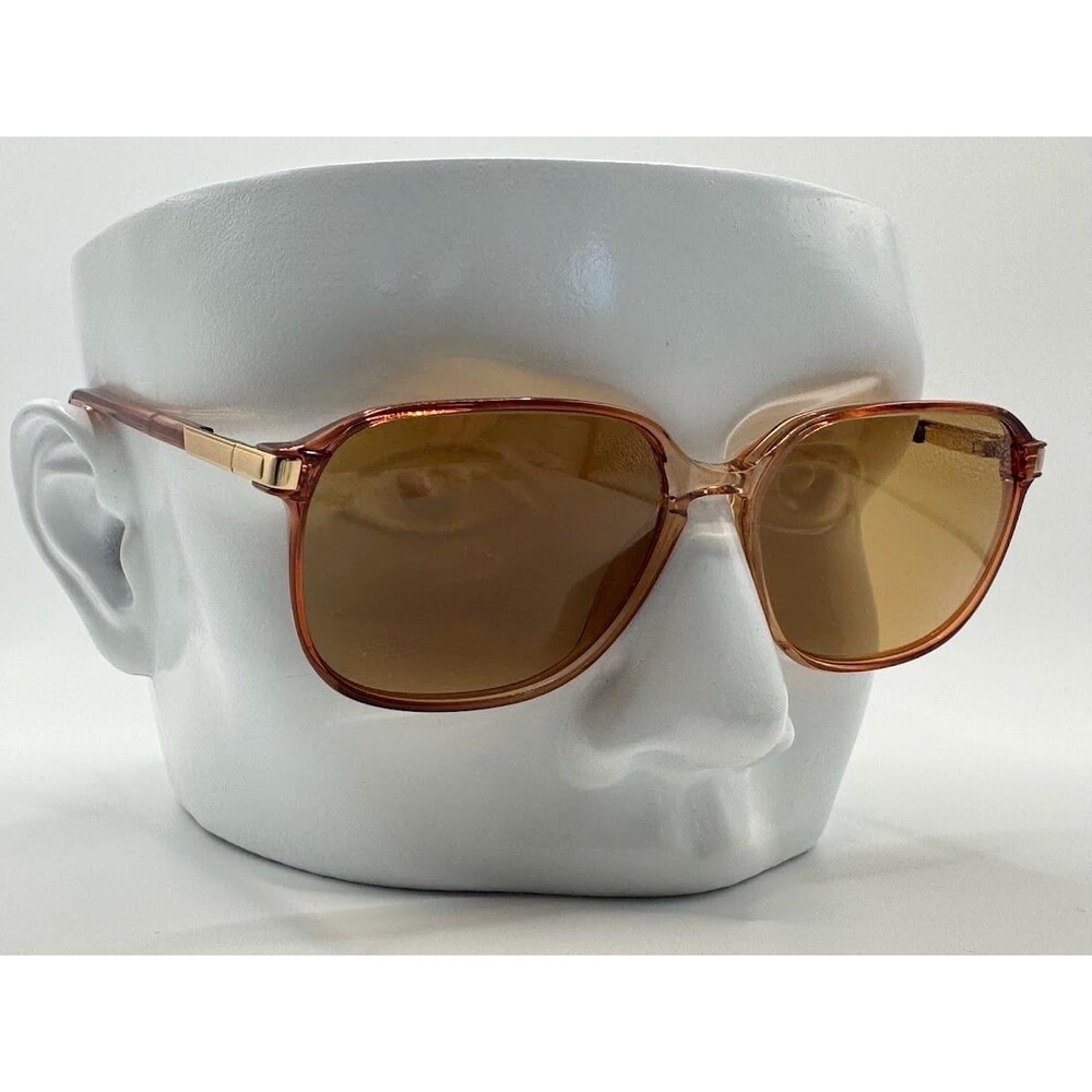 NEW Vintage Eyeglasses | Non RX | Square Mens Style Brown Monochrome 1980s #824